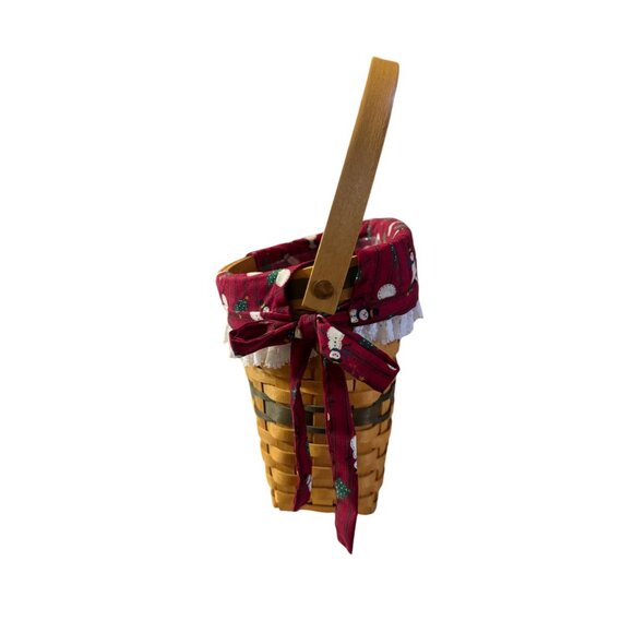 Longaberger Christmas Collection 1998 Edition Glad Tidings Basket With Handle - Picture 6 of 9